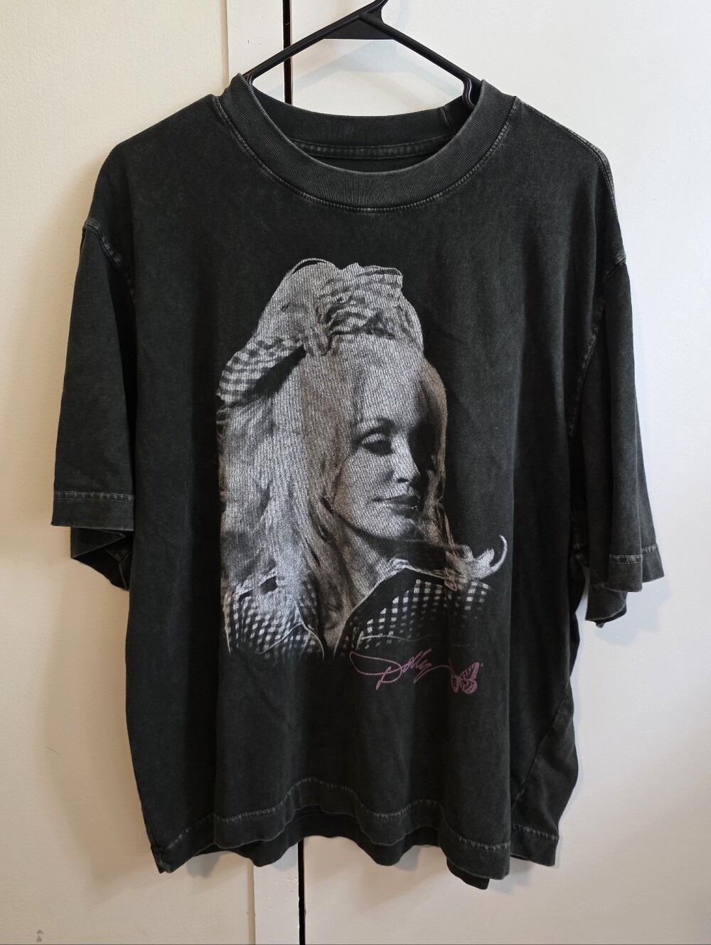 Abercrombie & Fitch Black Cropped Soft A&F Essentials Tee, Med.